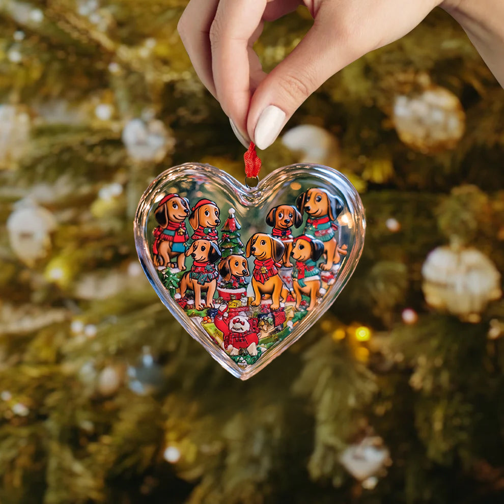 Spheregoods 2D Acrylic Ornament Festive Paws