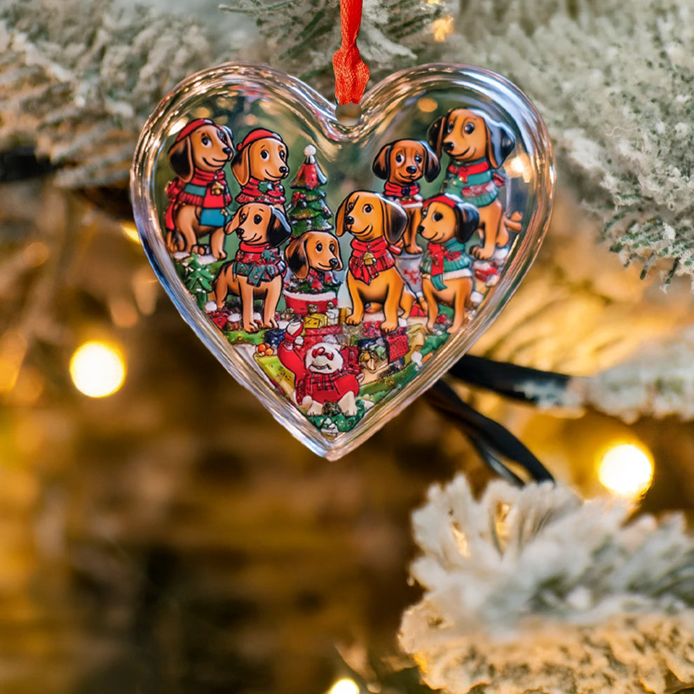 Spheregoods 2D Acrylic Ornament Festive Paws