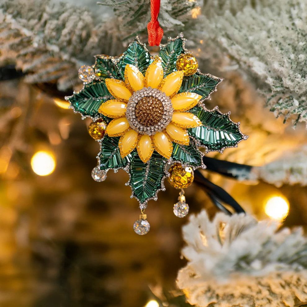Spheregoods 2D Acrylic Ornament Sunflower Charm