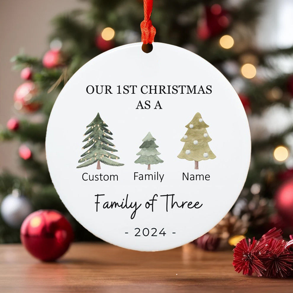 Spheregoods 2D Acrylic Ornament Our First Tree