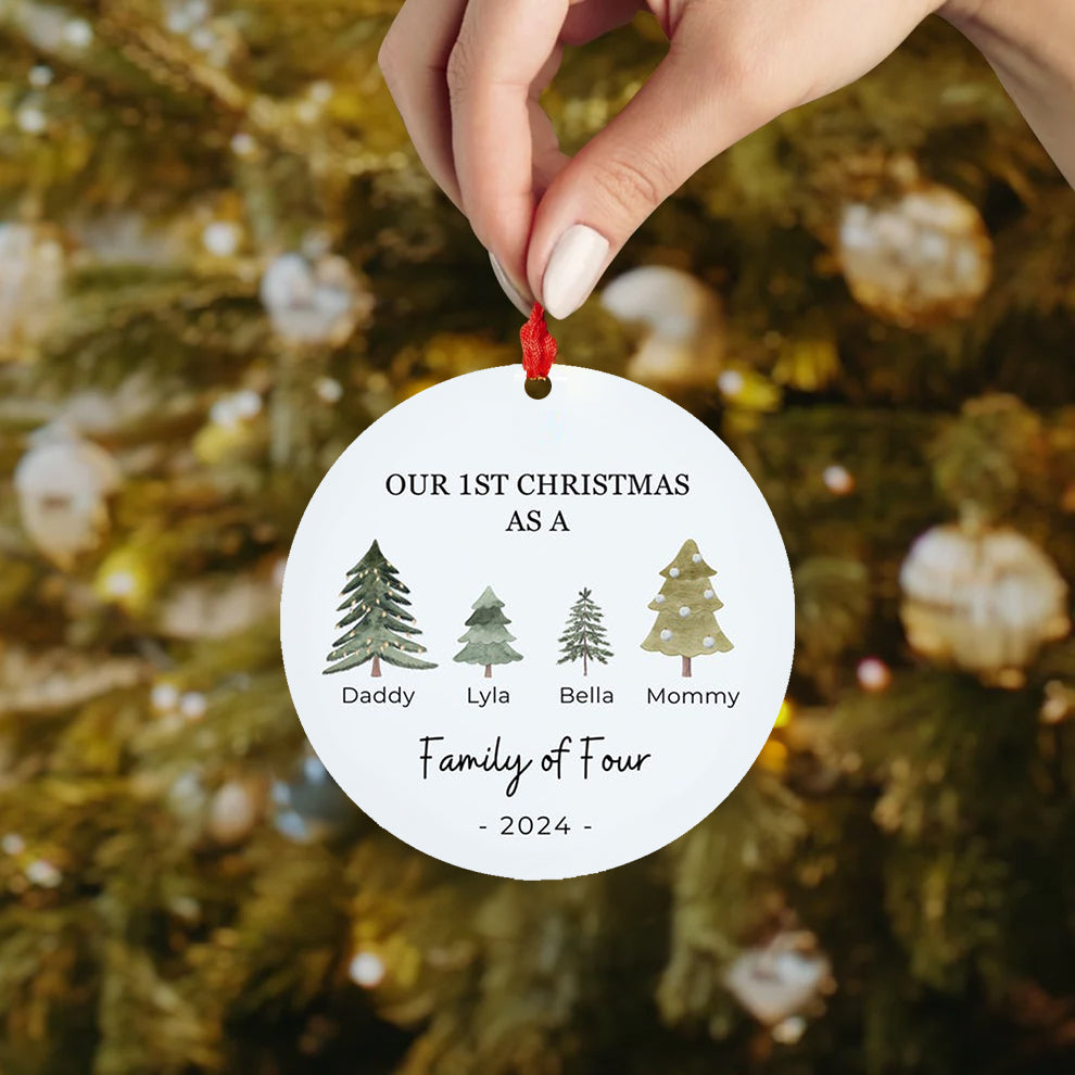 Spheregoods 2D Acrylic Ornament Our First Tree