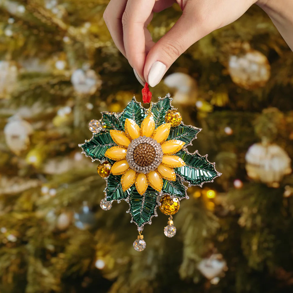 Spheregoods 2D Acrylic Ornament Sunflower Charm