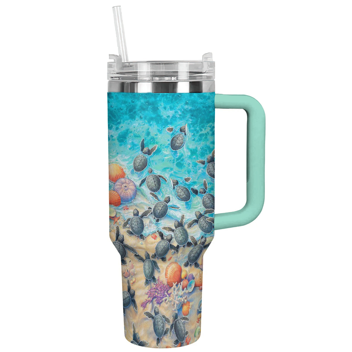 Spheregoods Tumbler Ocean Tides & Turtles
