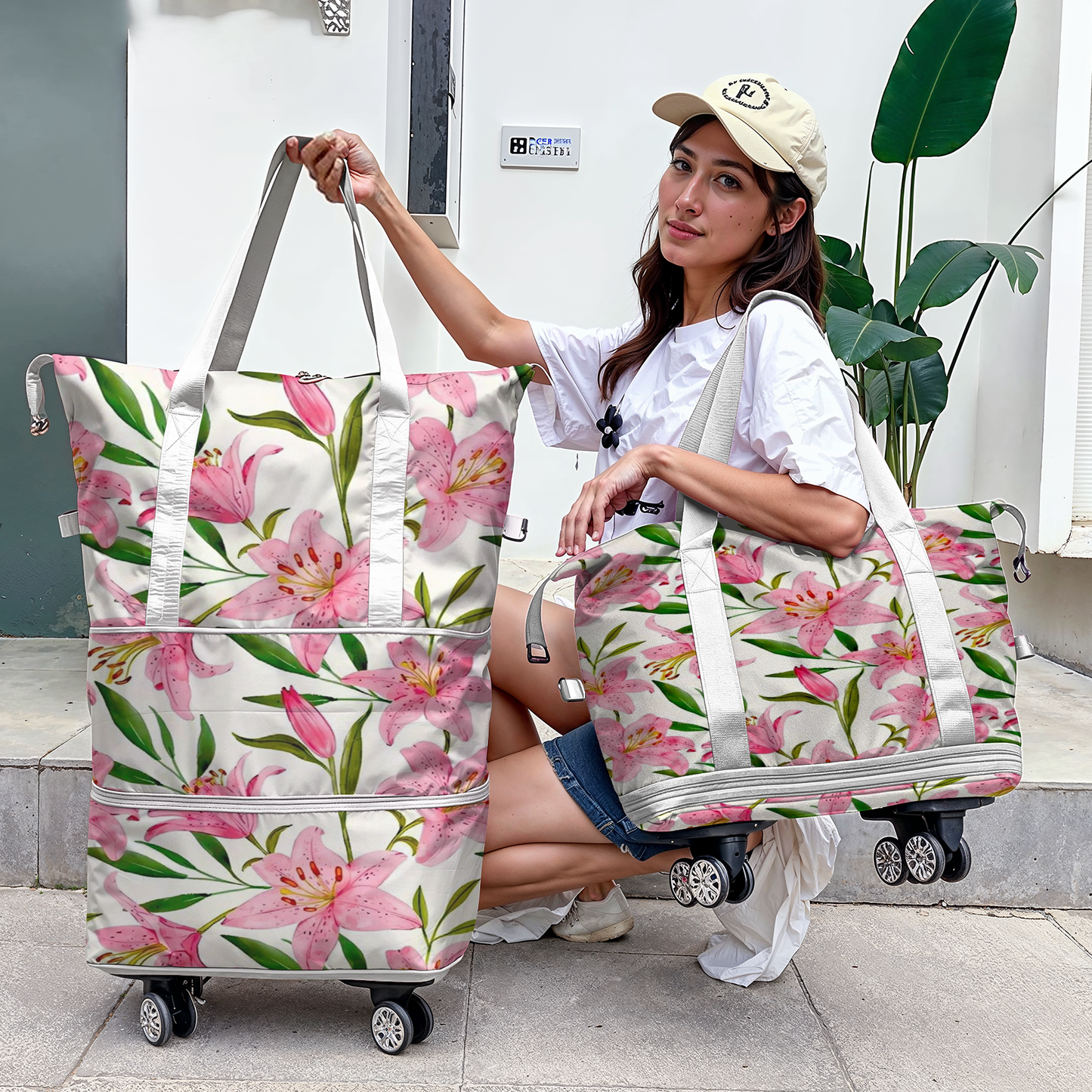 Spheregoods™ Luggage Bag Lily Roll