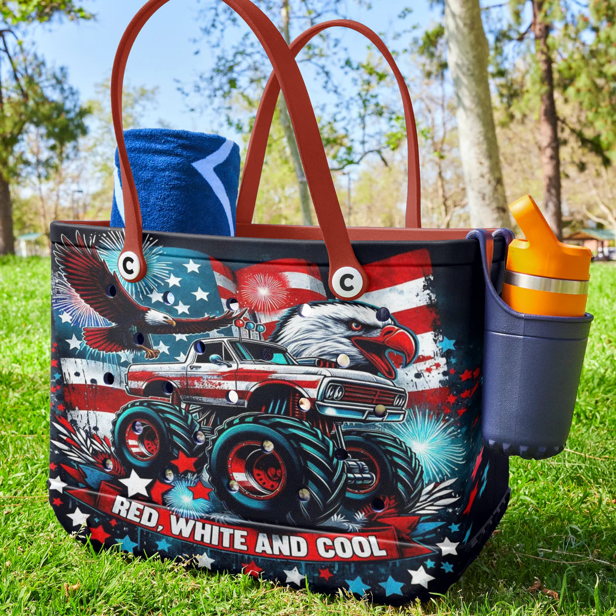 Spheregoods Cee™ Bag Red, White And Cool