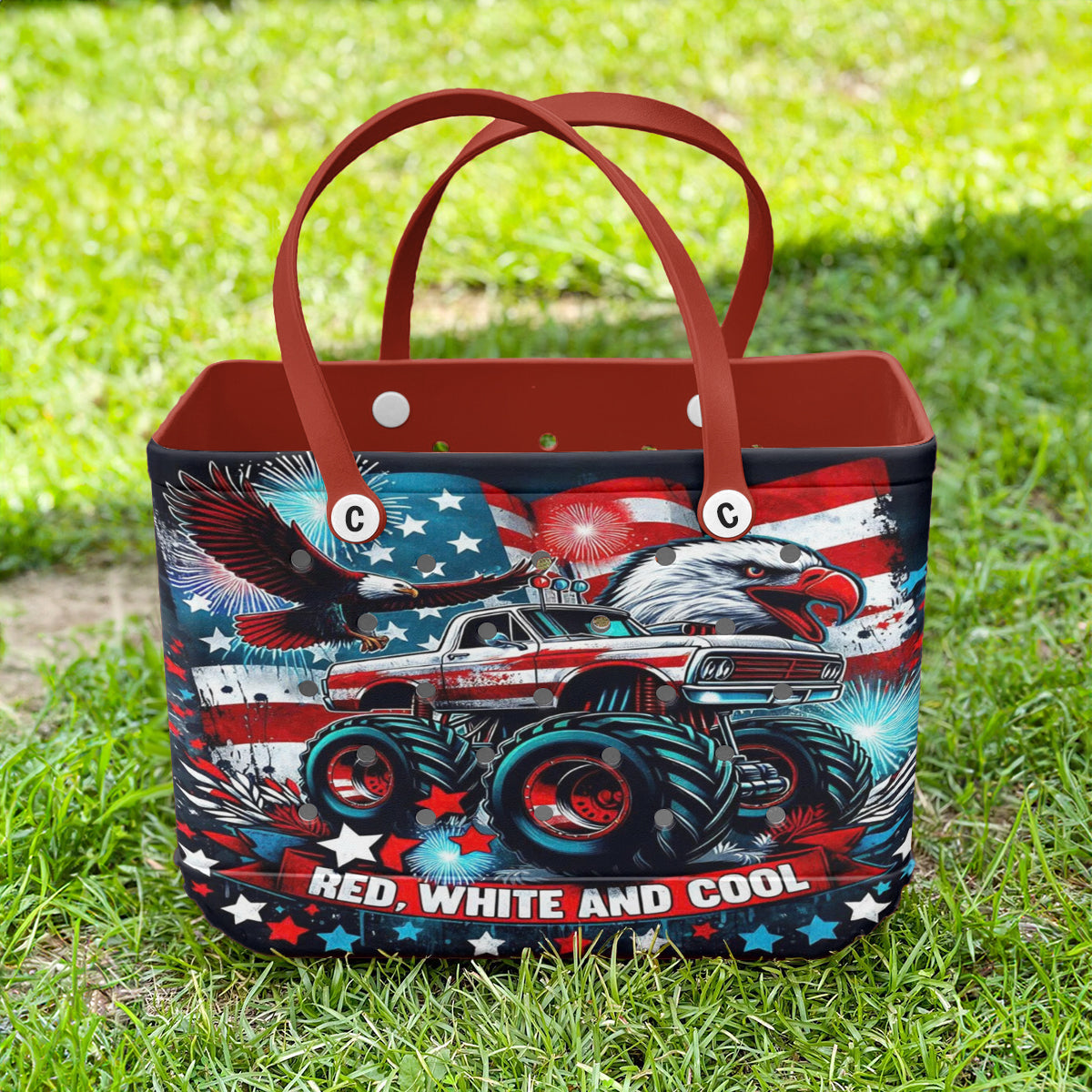 Spheregoods Cee™ Bag Red, White And Cool
