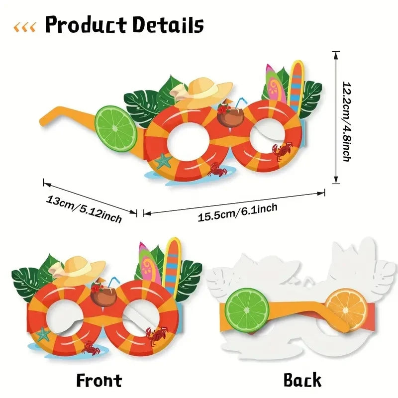 Spheregoods 8pcs Hawaiian Beach Party Sunglasses