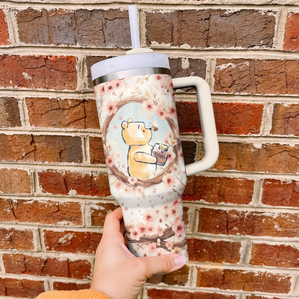 Spheregoods Tumbler Cherry Blossom Bear
