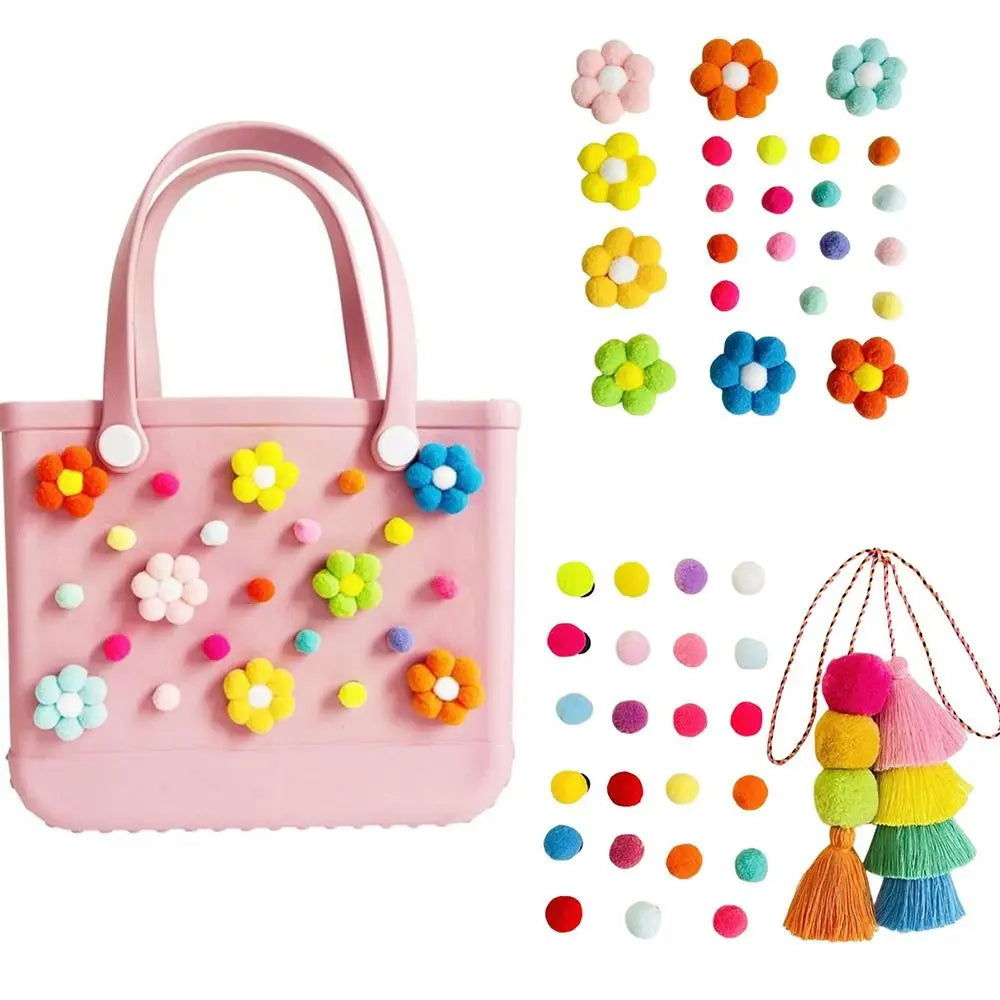 Spheregoods Pom Pom Charms Set