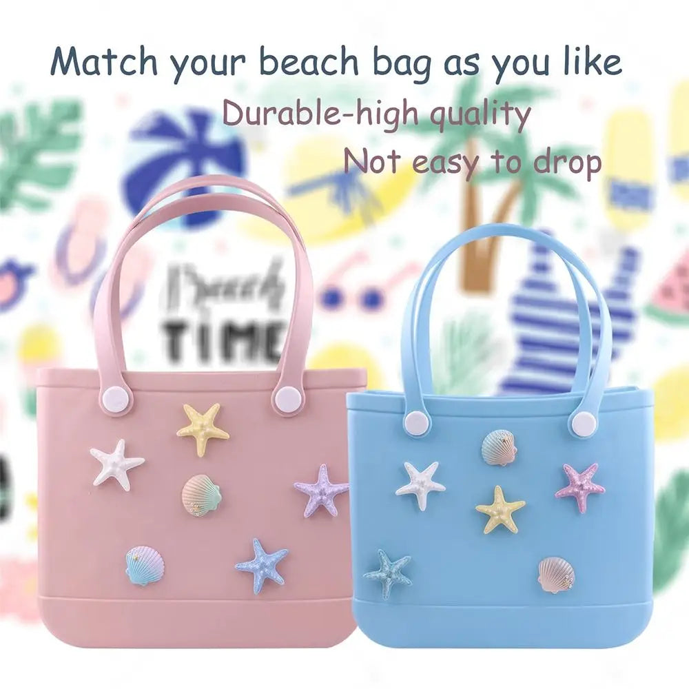 Spheregoods 6pcs Starfish & Shell Bag Charms
