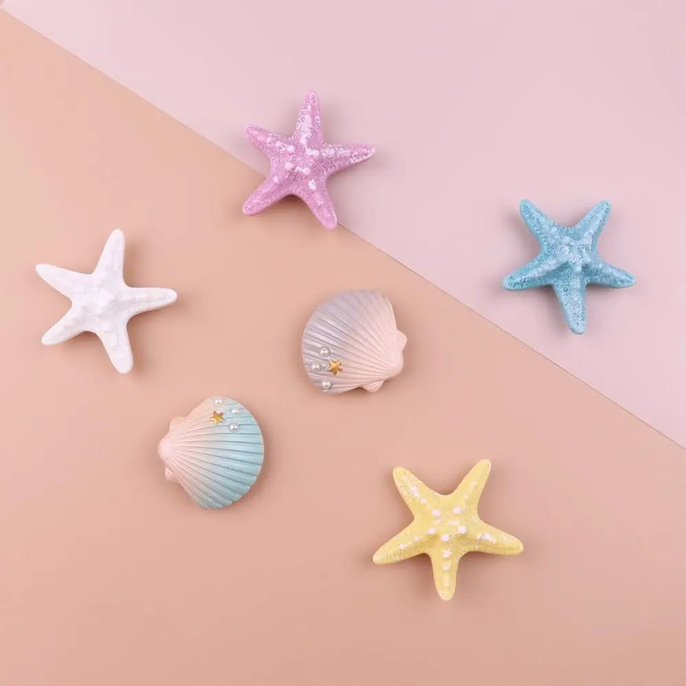Spheregoods 6pcs Starfish & Shell Bag Charms