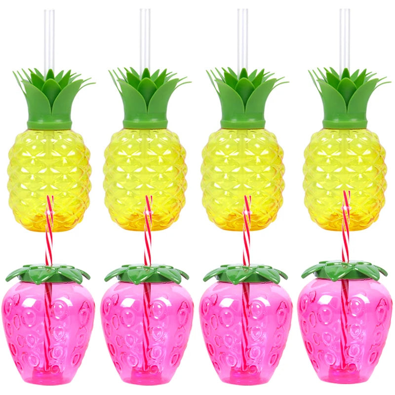 Spheregoods 6pcs Tropical Party Drink Cup Set