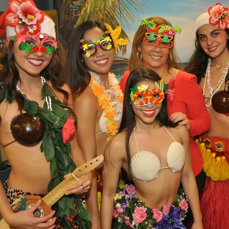 Spheregoods 8pcs Hawaiian Beach Party Sunglasses