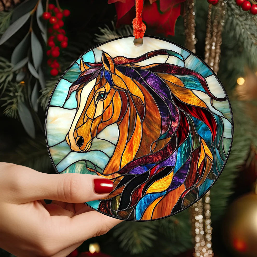 Spheregoods 2D Acrylic Ornament Equine Elegance