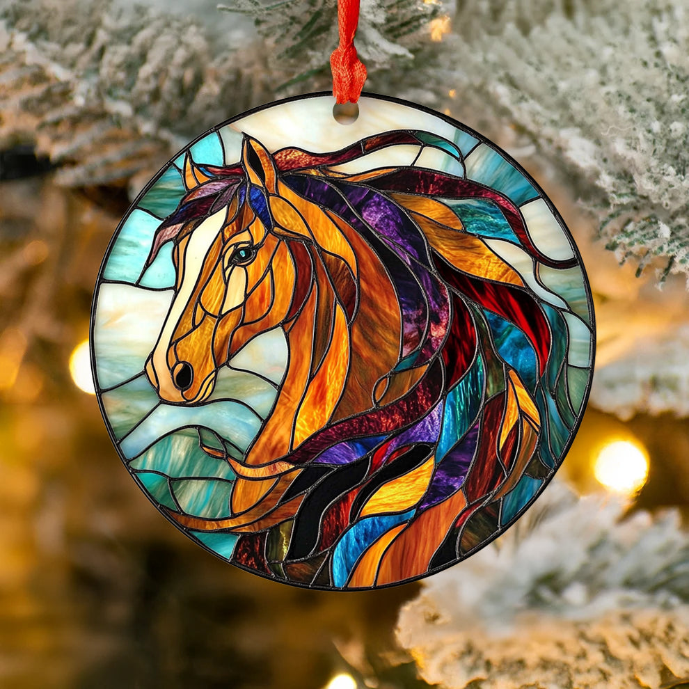 Spheregoods 2D Acrylic Ornament Equine Elegance
