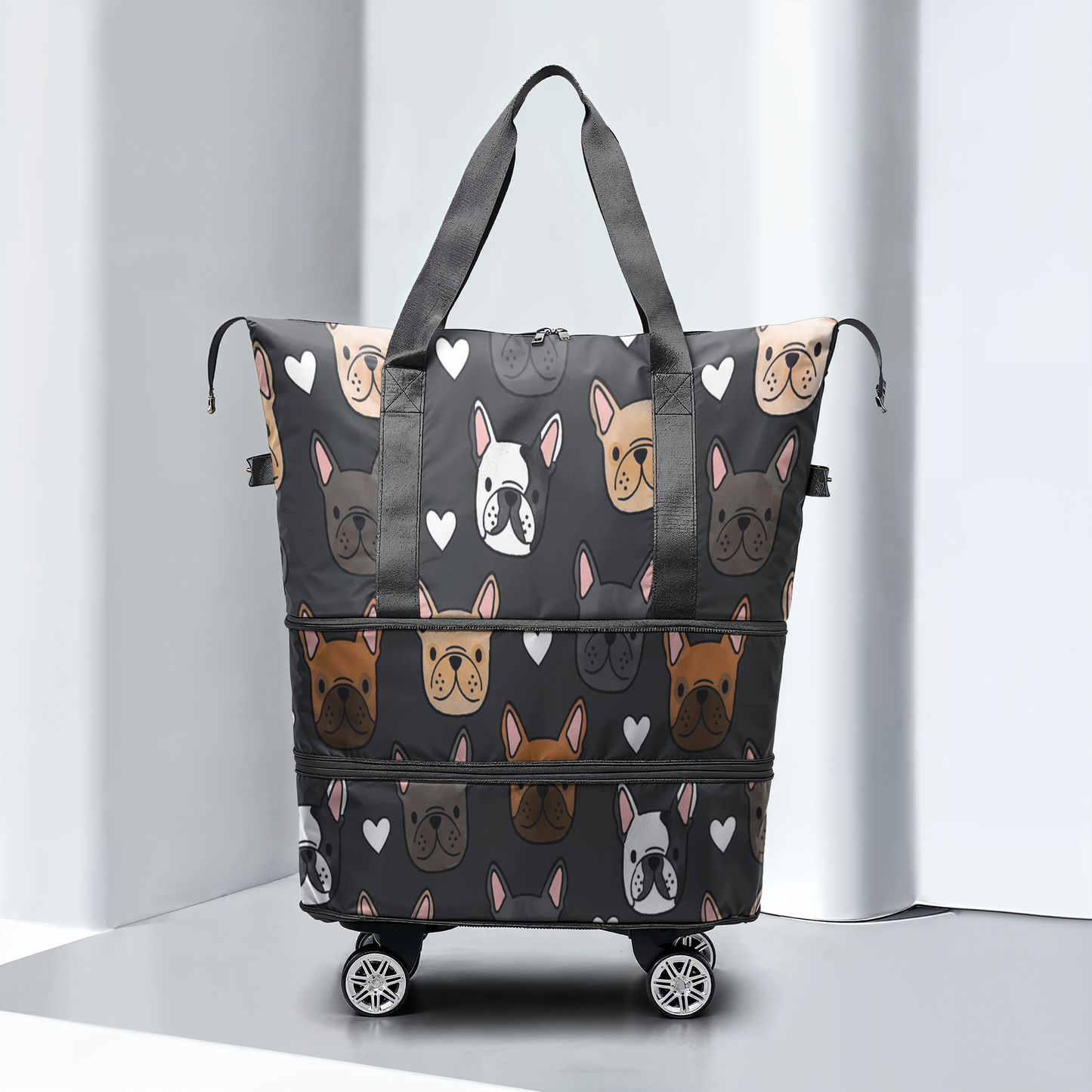 Spheregoods™Luggage Bag Bulldog Around