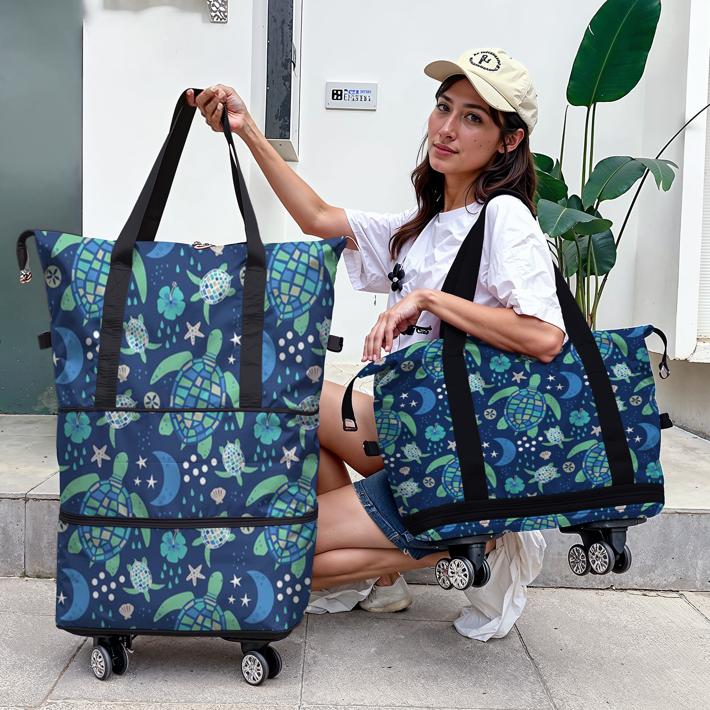 Spheregoods™ Luggage Bag Turtley Awesome
