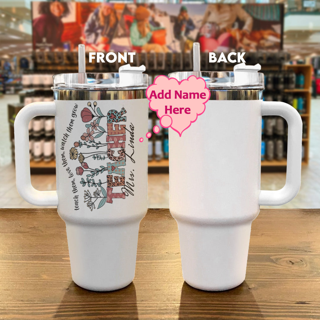 Spheregoods Personalized Tumbler Blooming Educator