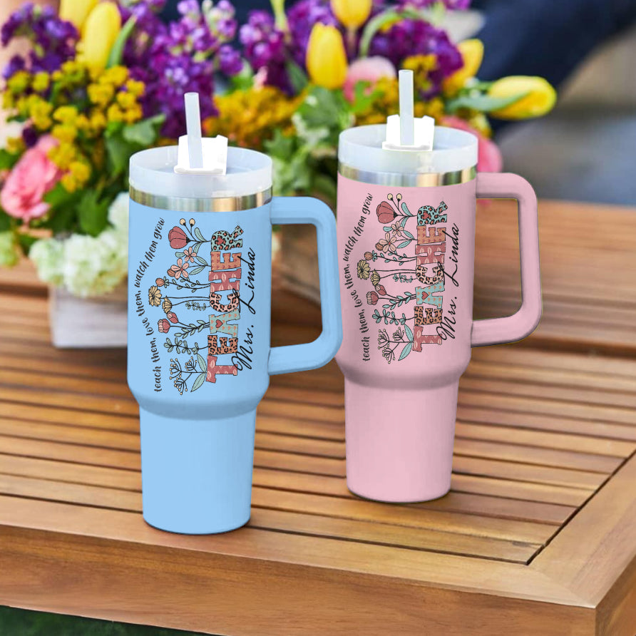 Spheregoods Personalized Tumbler Blooming Educator