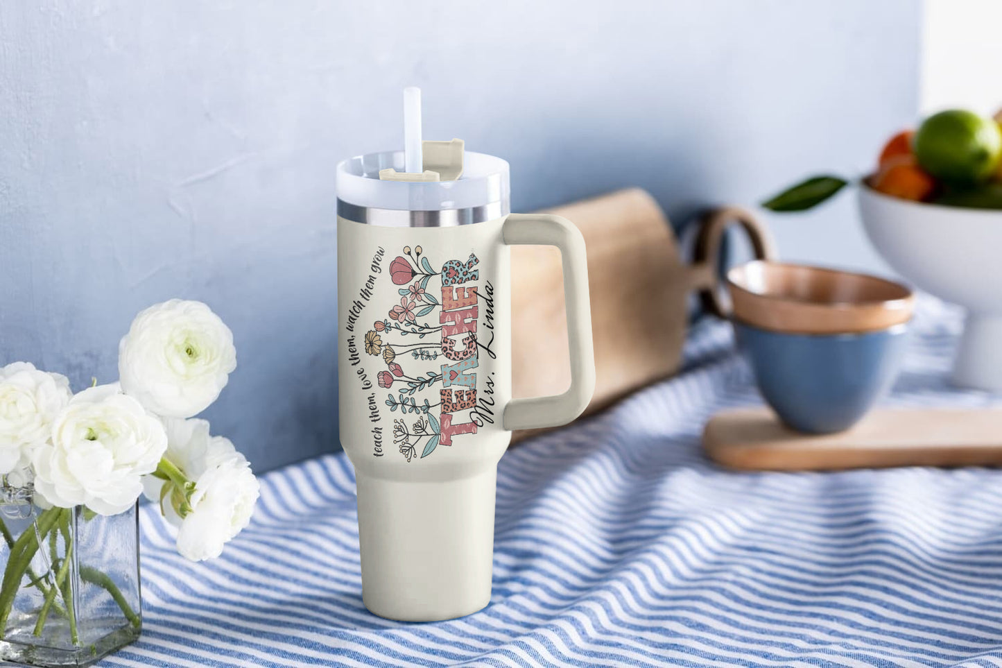 Spheregoods Personalized Tumbler Blooming Educator