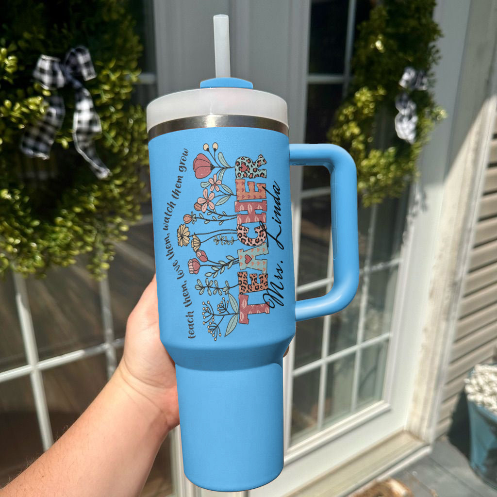 Spheregoods Personalized Tumbler Blooming Educator
