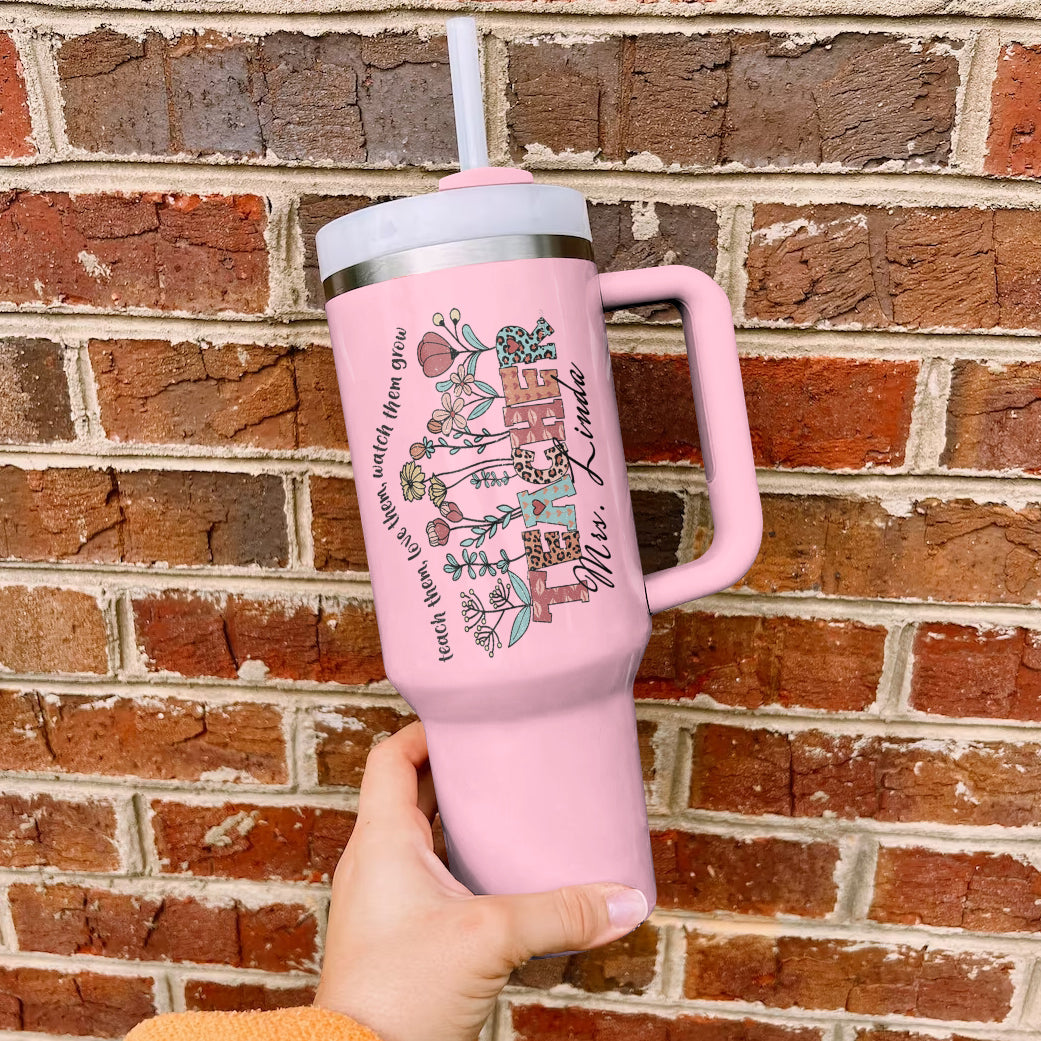 Spheregoods Personalized Tumbler Blooming Educator