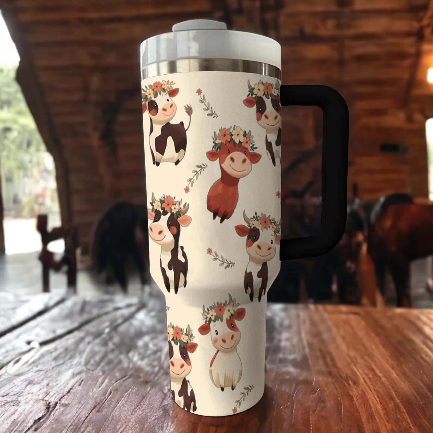 Spheregoods Tumbler Blissful Bovine