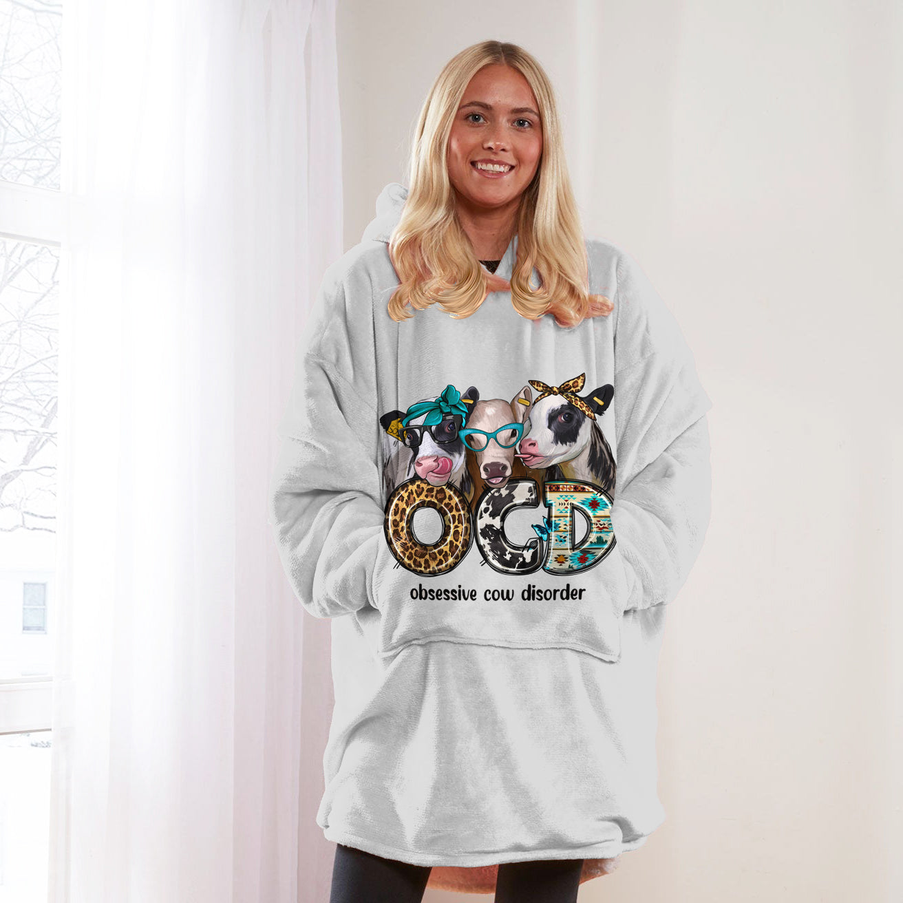 Spheregoods Huggie Blanket Obsessive Cow Disorder