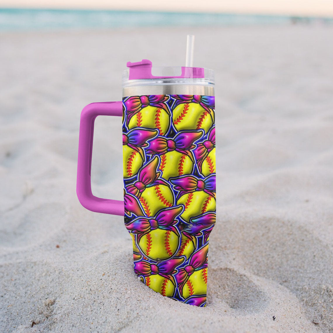 Spheregoods Tumbler Softball Sparkle