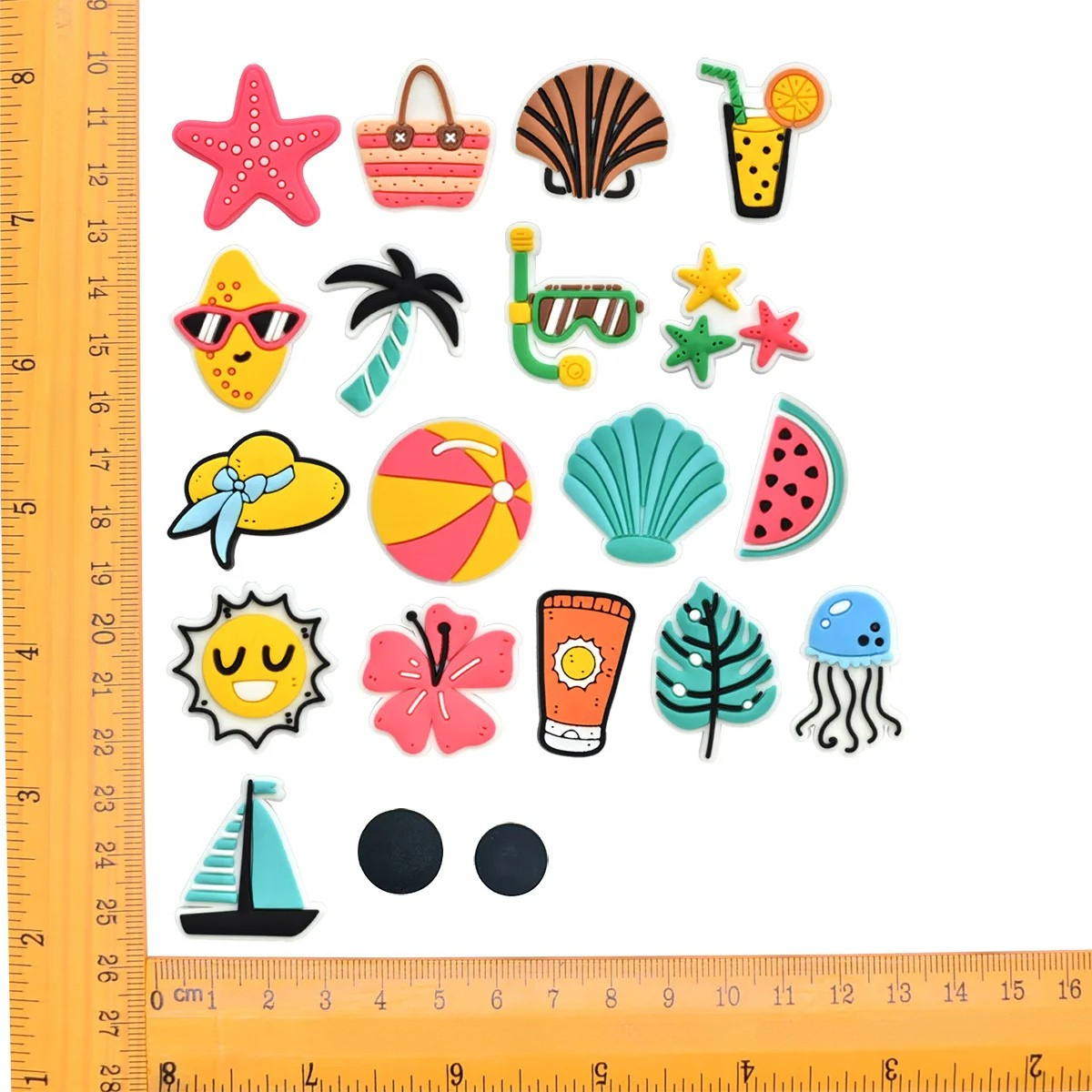 Spheregoods 18pcs Summer Beach Bag Charms Set