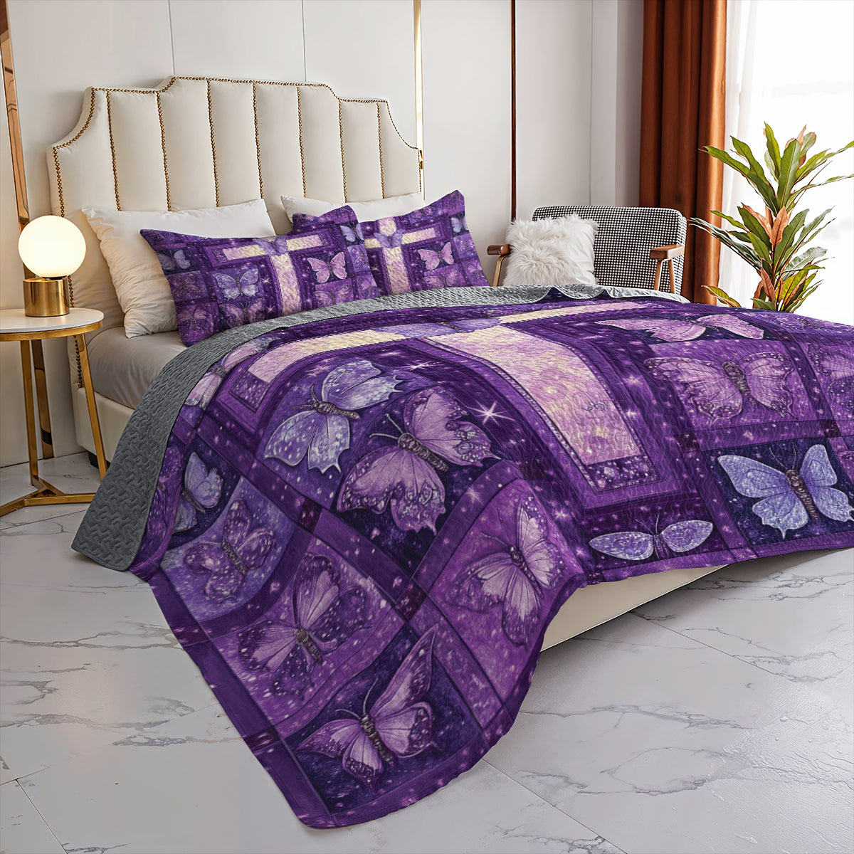 Spheregoods All Season Quilt 3-Piece Set Heavenly Grace