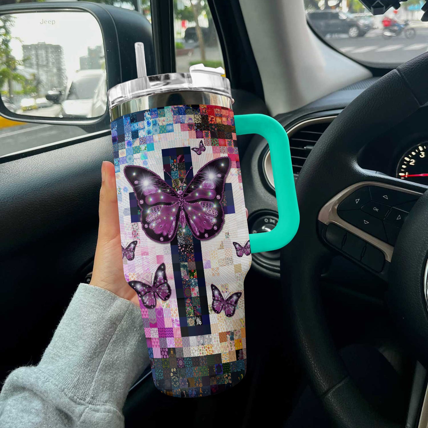 Spheregoods Tumbler Christian butterfly