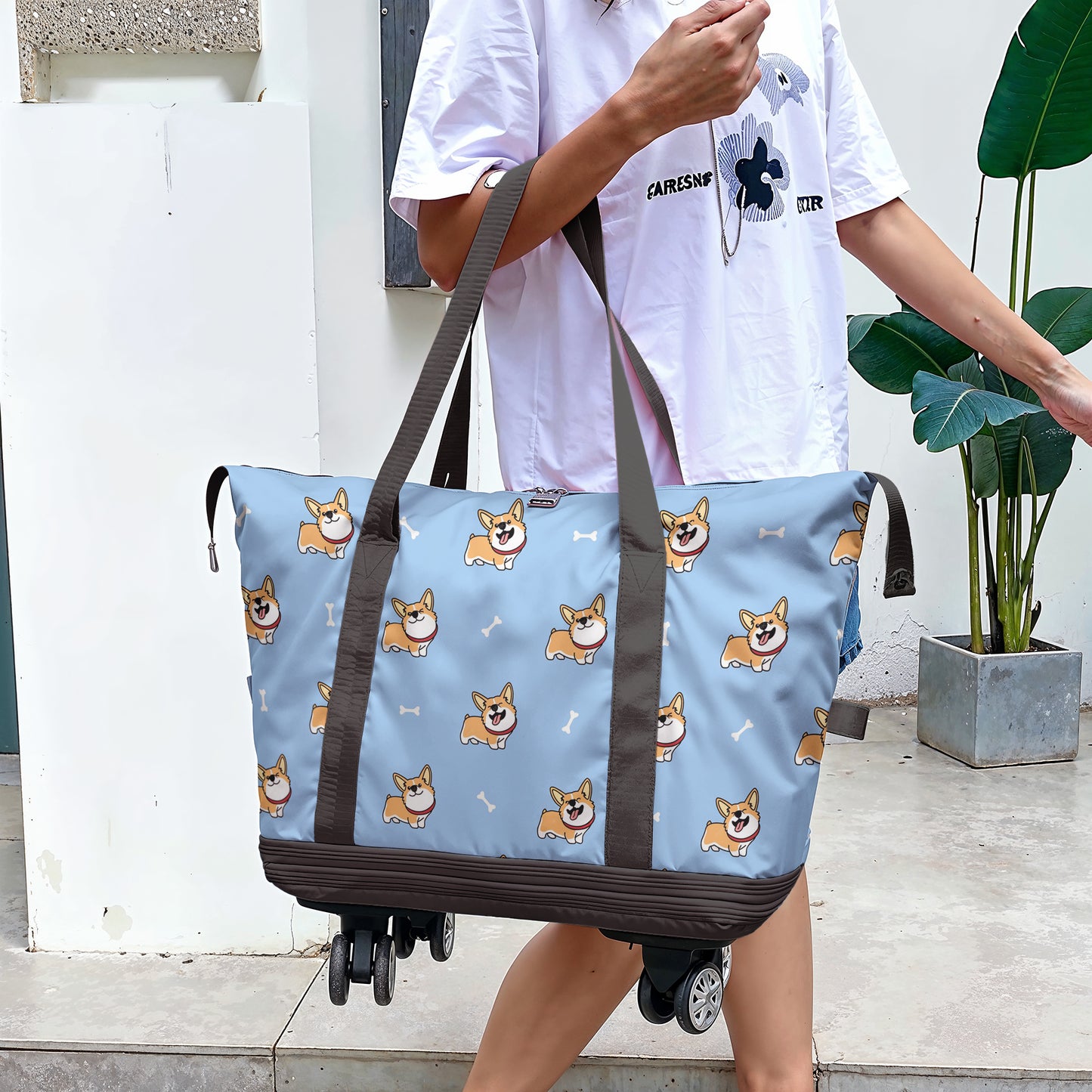 Spheregoods Luggage Bag Corgi Corral