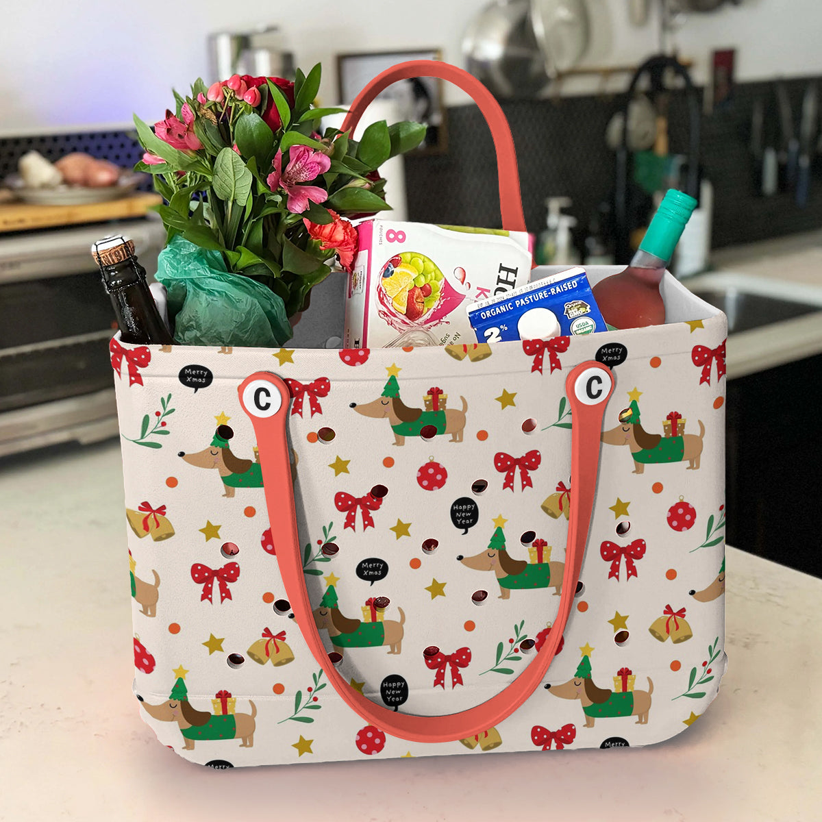 Spheregoods Cee™ Bag Dachshund Christmas
