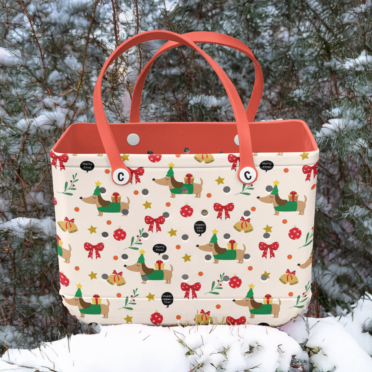 Spheregoods Cee™ Bag Dachshund Christmas