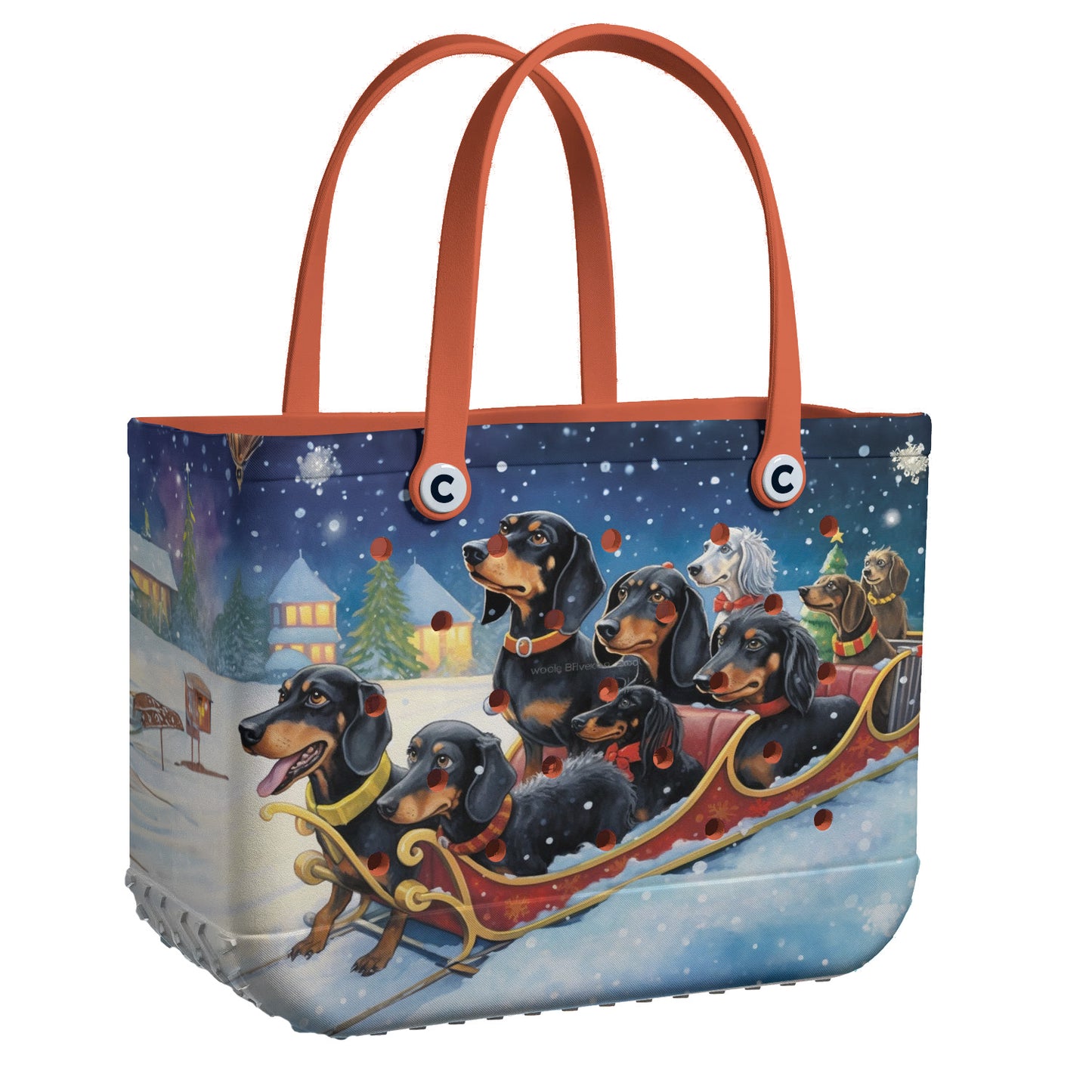 Spheregoods Cee™ Bag Dachshunds on Christmas Duty