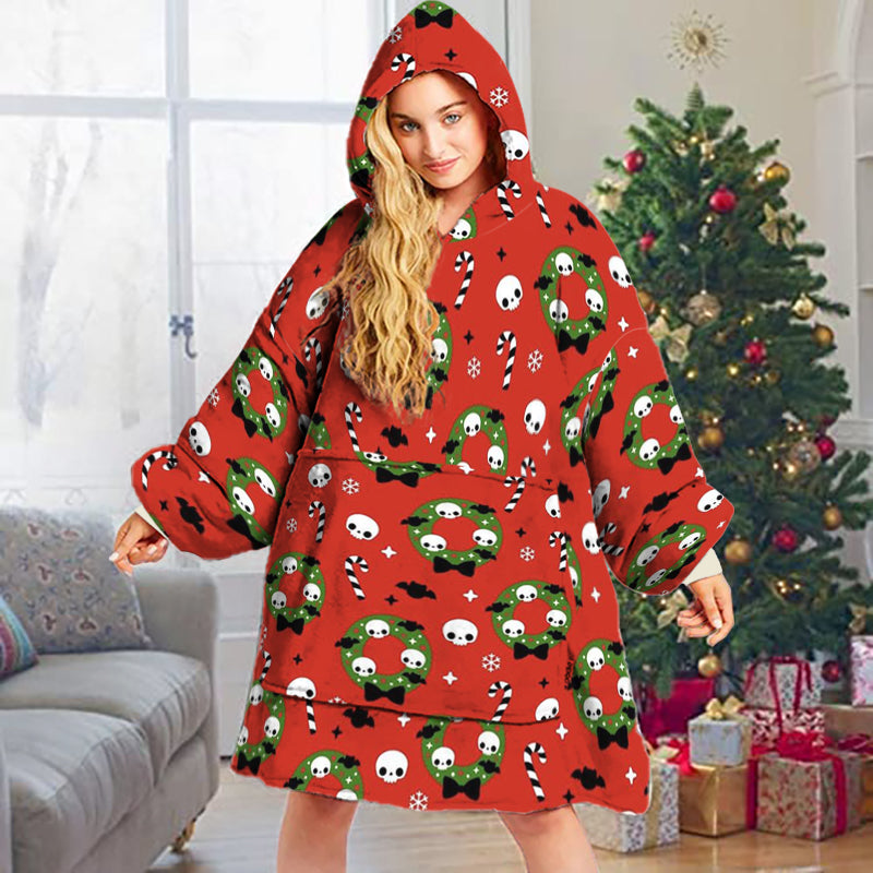 Spheregoods Huggie Blanket Festive Skulls