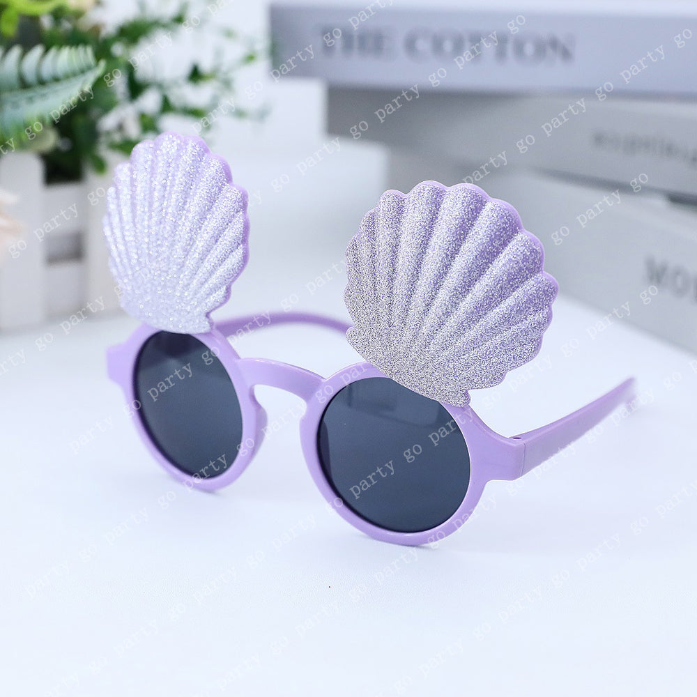 Mermaid Shell Sunglasses – Shiny Party Photo Props