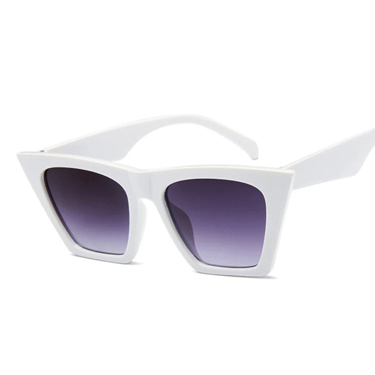 Luxury Designer Square Sunglasses – Vintage Cat Eye Shades for Women & Men
