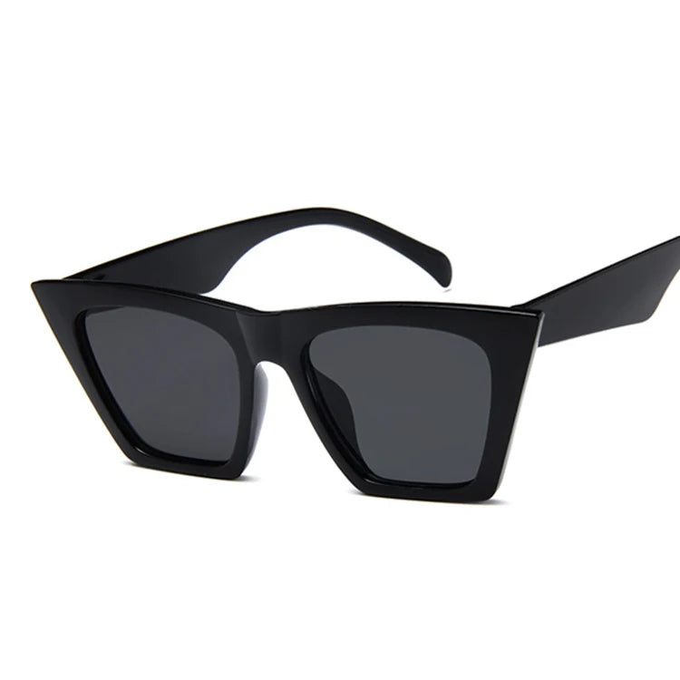 Luxury Designer Square Sunglasses – Vintage Cat Eye Shades for Women & Men