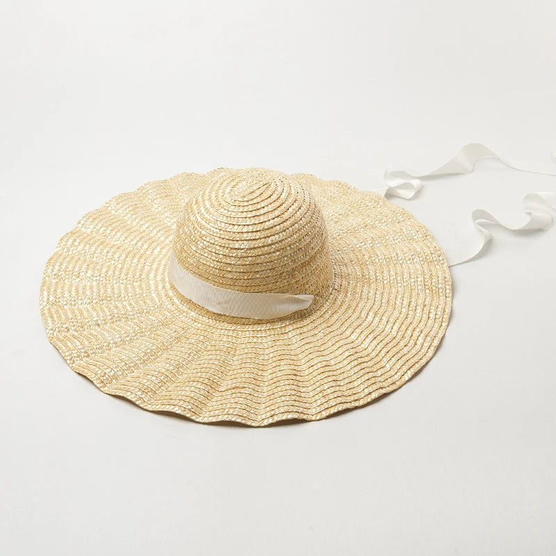 SphereGoods Raffia Wide Brim Hat