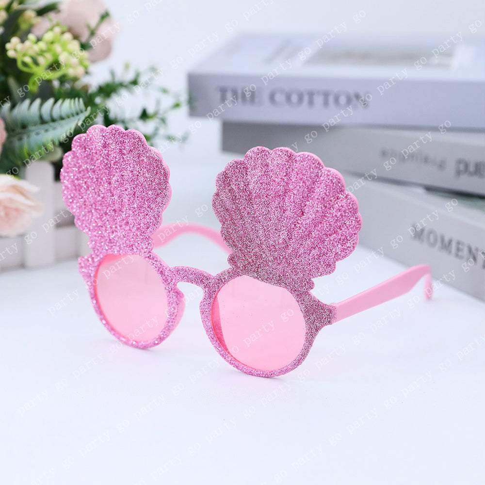 Mermaid Shell Sunglasses – Shiny Party Photo Props