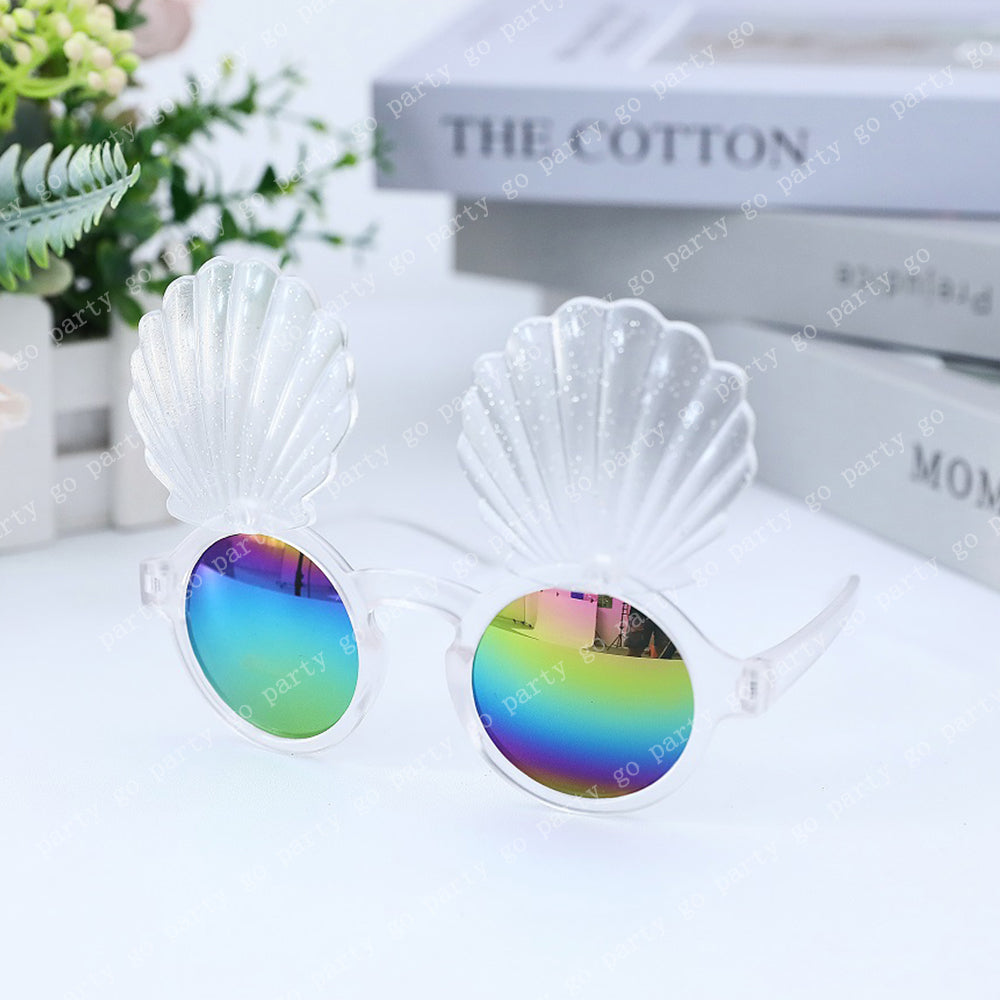 Mermaid Shell Sunglasses – Shiny Party Photo Props