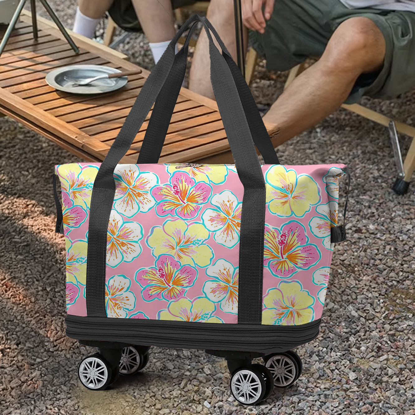 Spheregoods Luggage Bag Hibiscus Bloom
