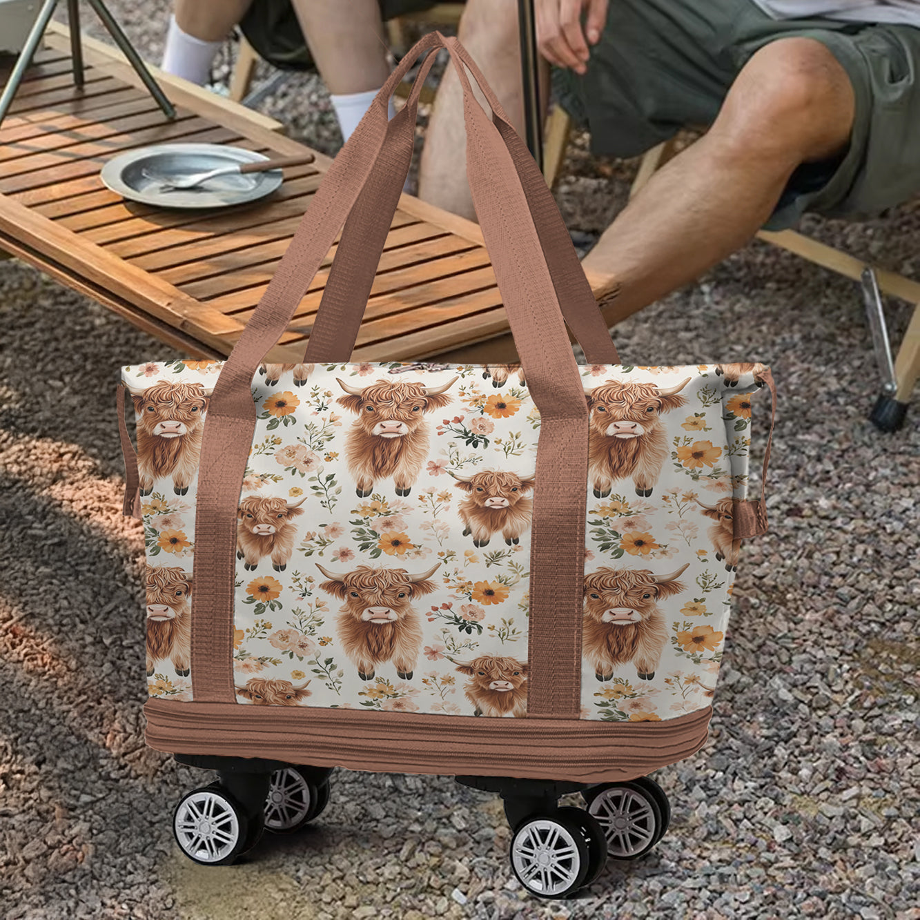 Spheregoods Luggage Bag Highland Blooms