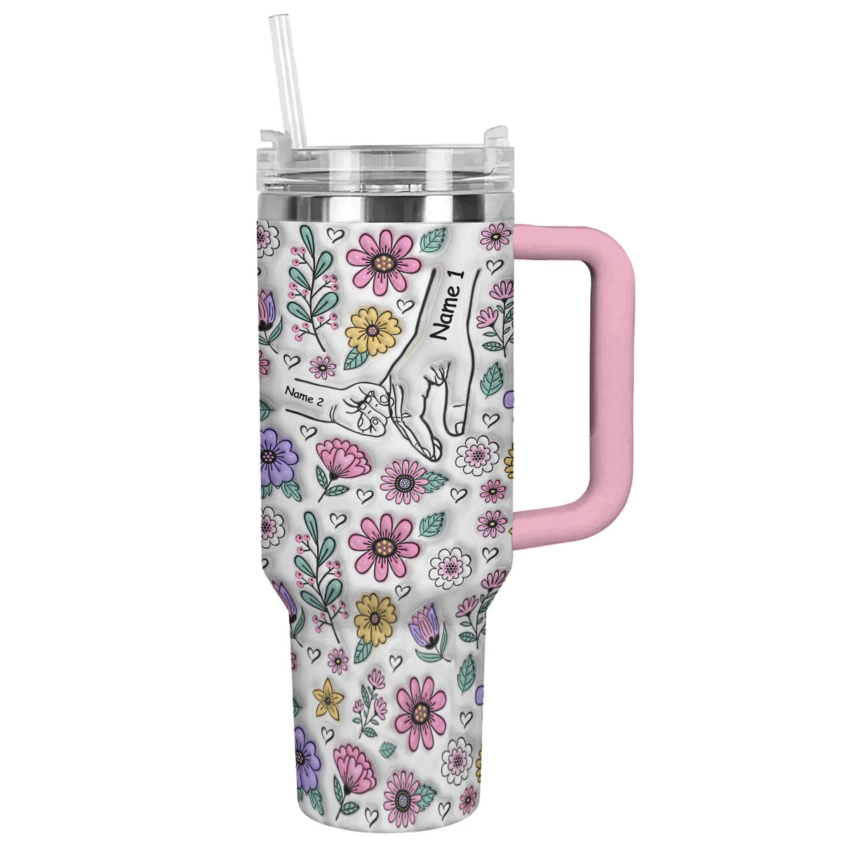 Spheregoods Personalized Tumbler Holding Hands