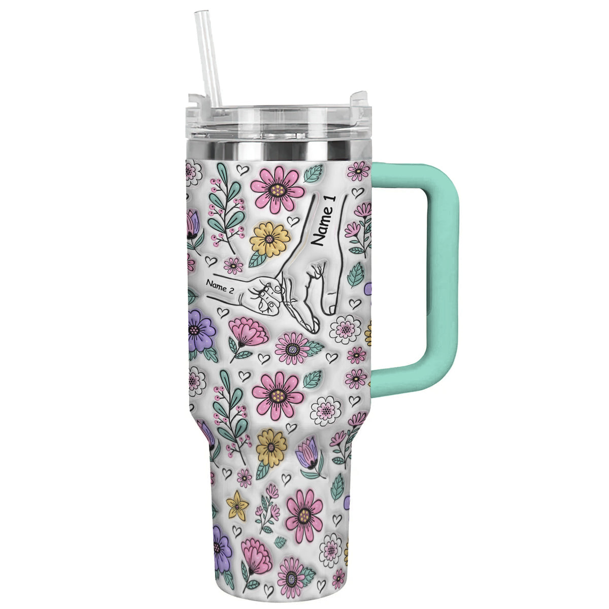 Spheregoods Personalized Tumbler Holding Hands
