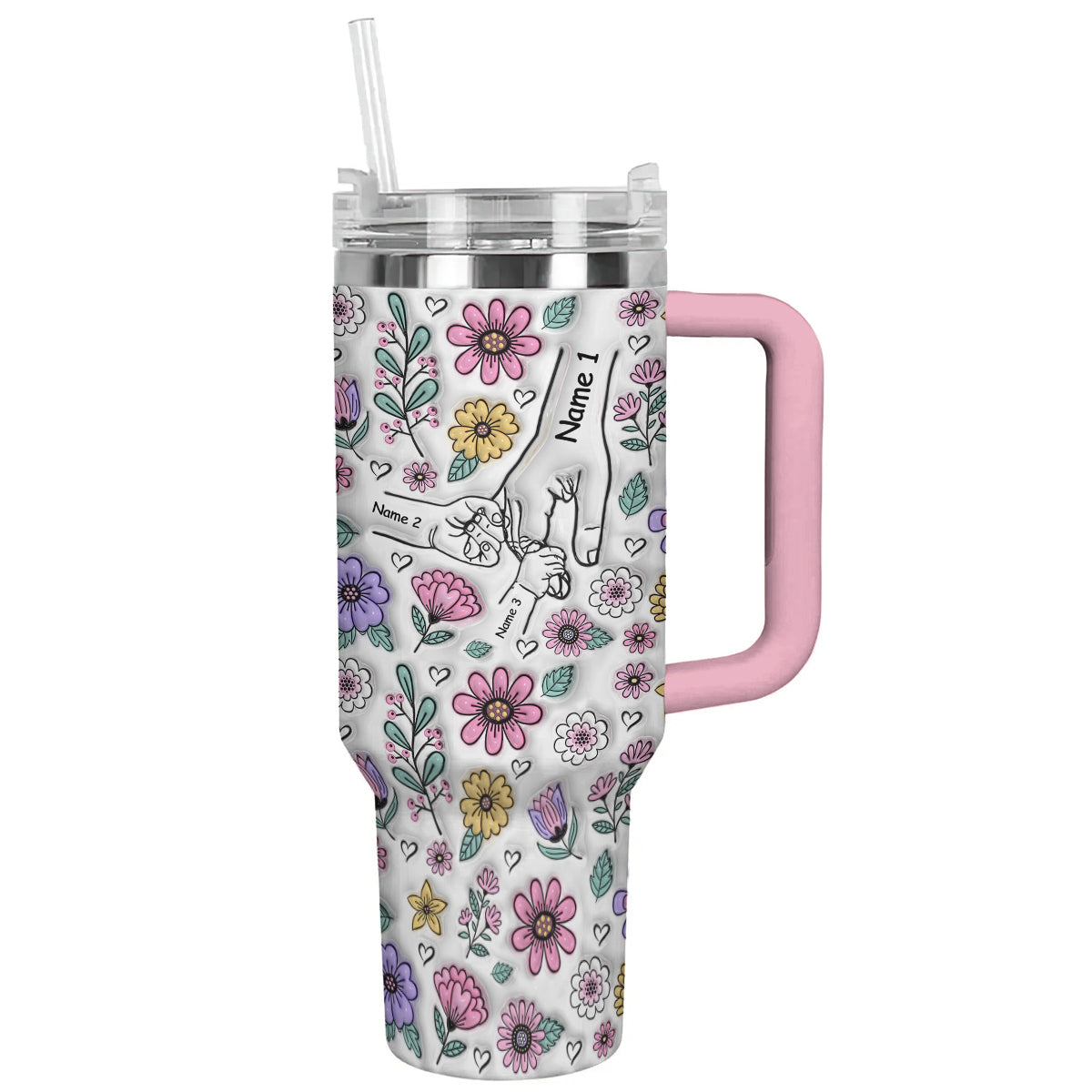 Spheregoods Personalized Tumbler Holding Hands
