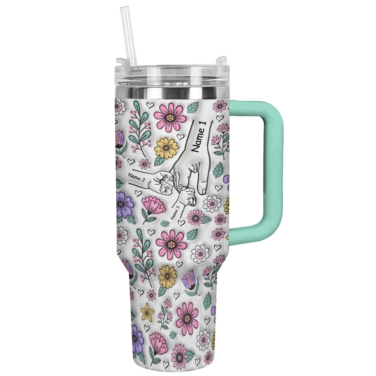 Spheregoods Personalized Tumbler Holding Hands