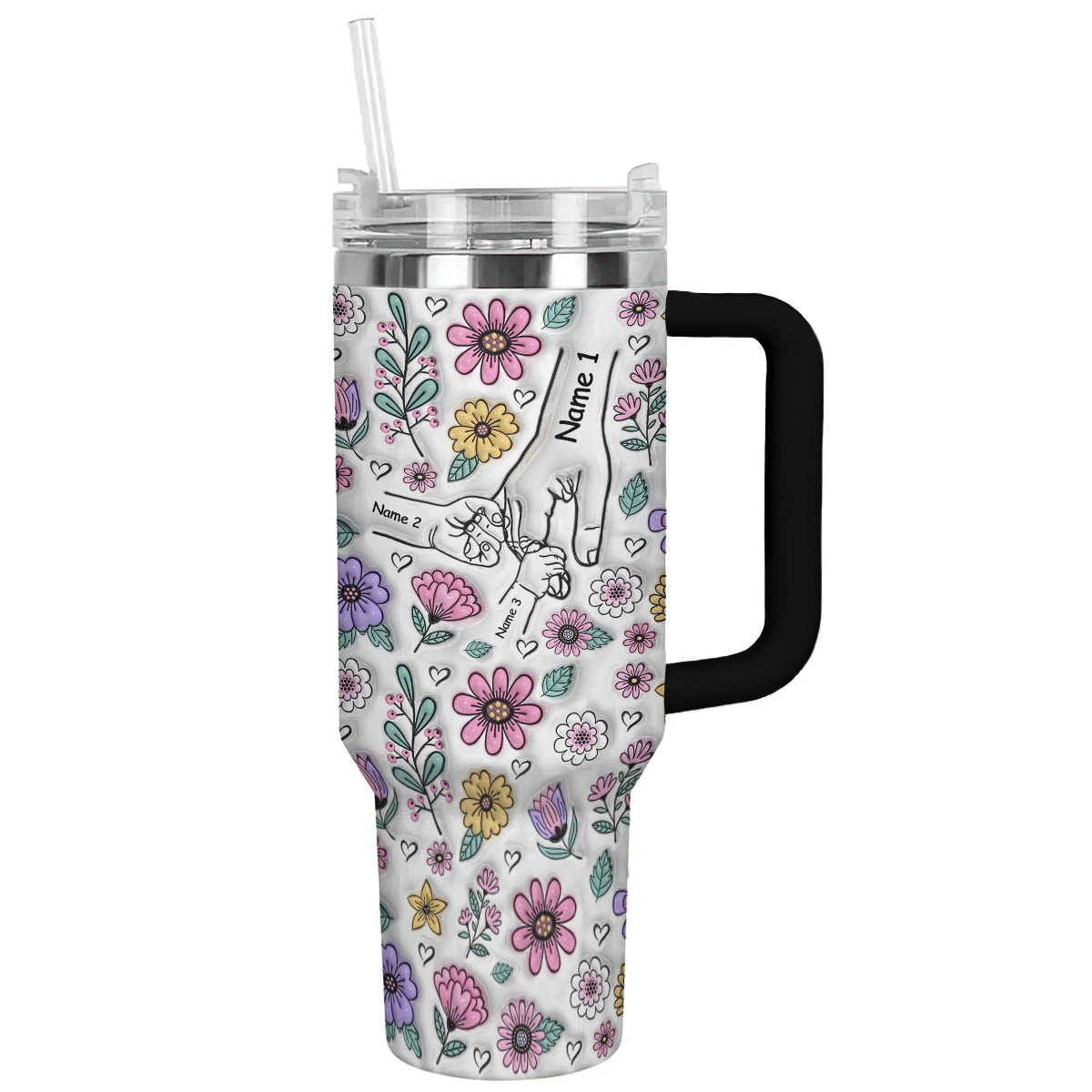 Spheregoods Personalized Tumbler Holding Hands